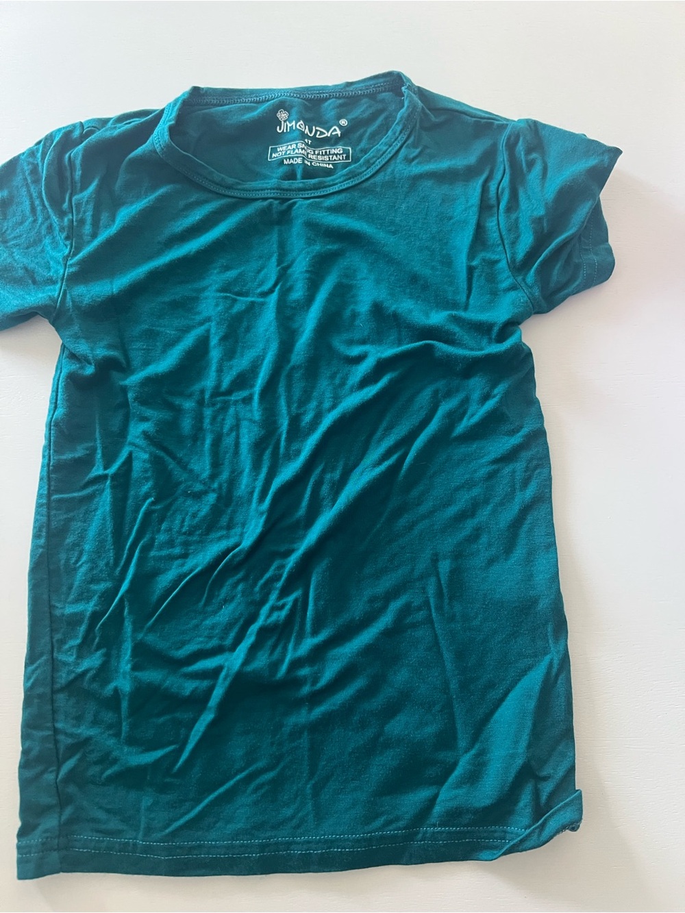 Jimonda bamboo teal tee, 4t